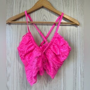 Aerie Bralette Neon Pink Size L LNC